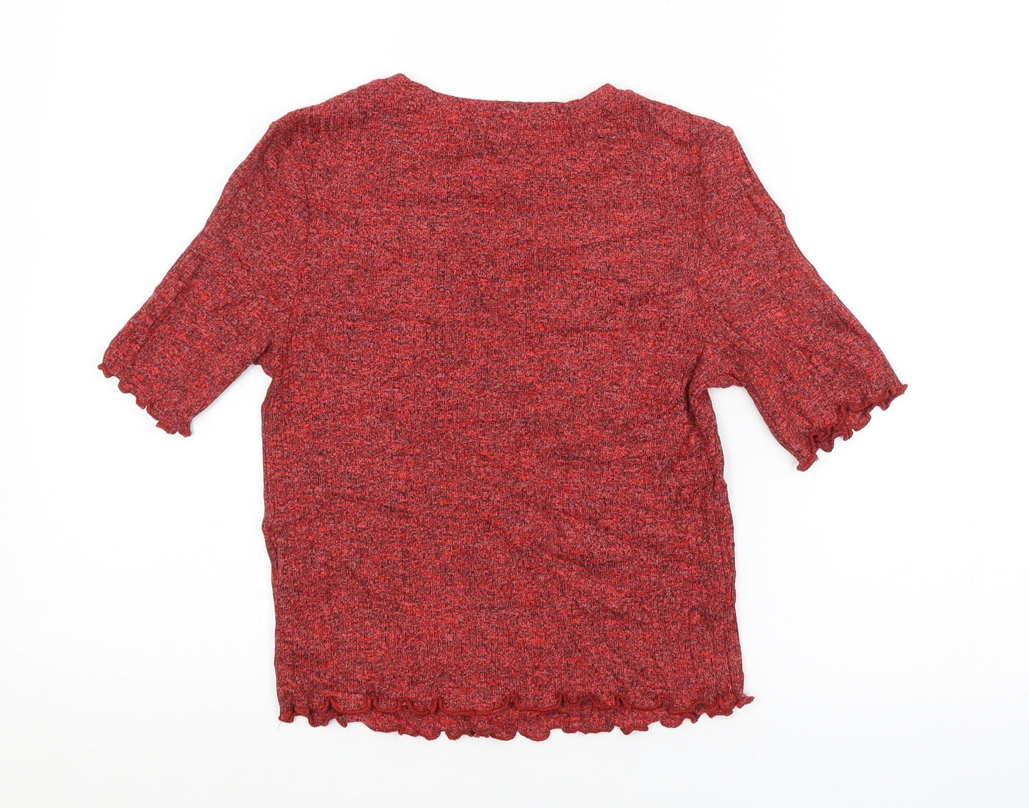 M&S Womens Red   Pullover Jumper Size 10