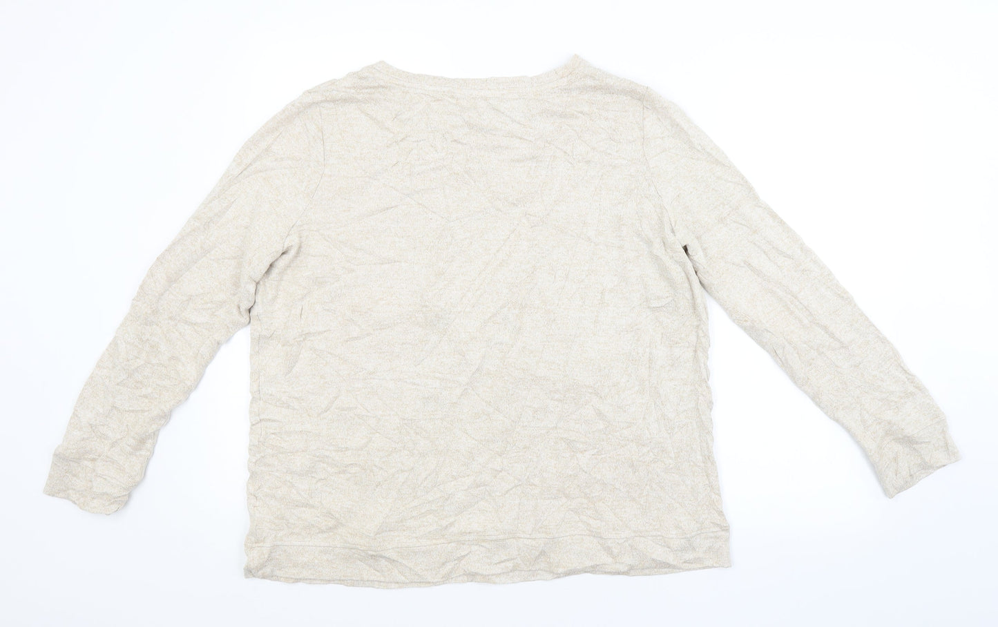 M&S Womens Beige   Pullover Jumper Size 16