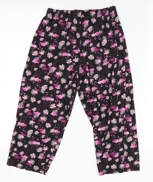 George Girls Pink Animal Print   Pyjama Pants Size 4-5 Years  - Flamingo Graphic