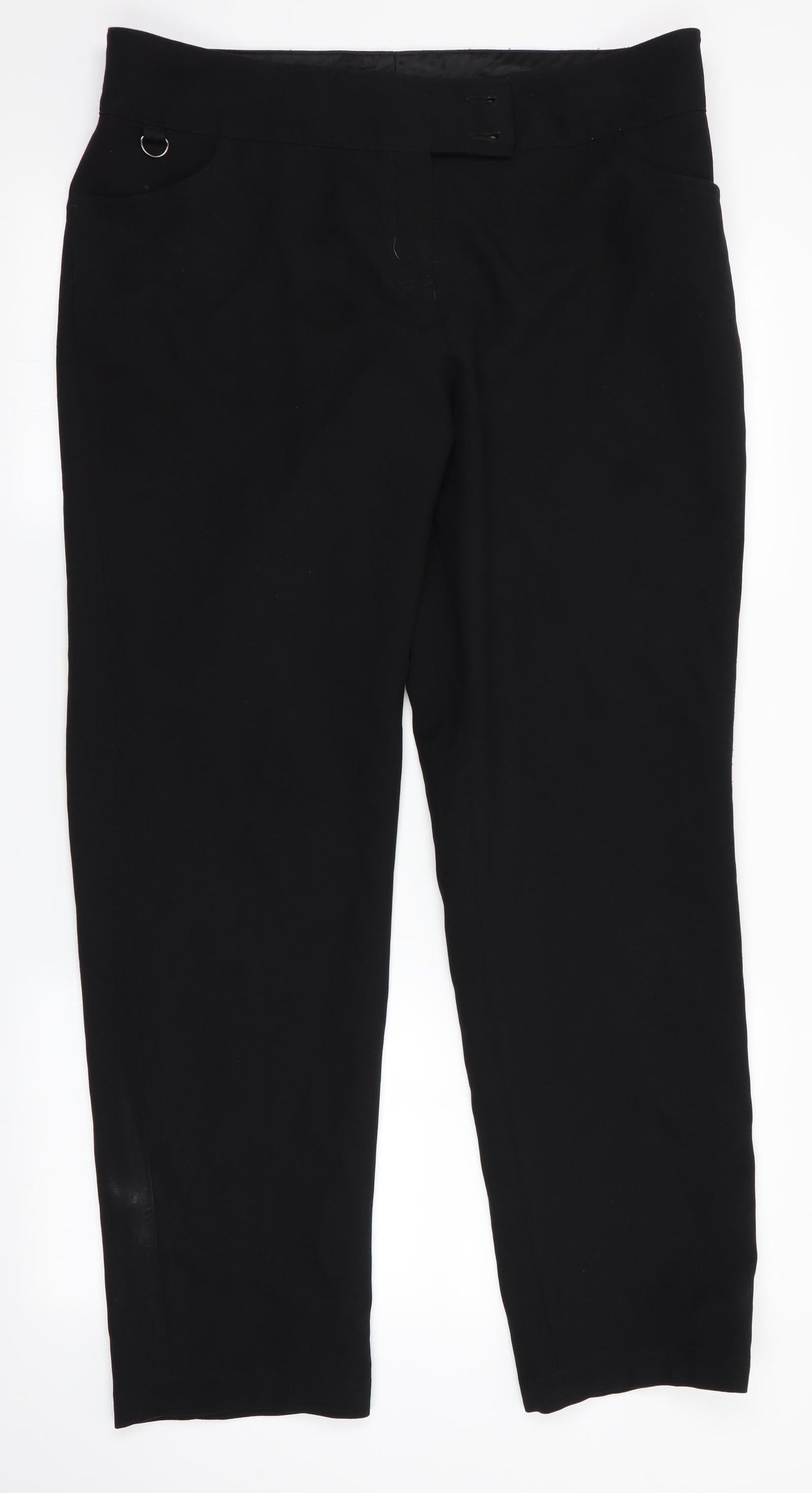 Club Class Womens Black   Trousers  Size 16 L30 in