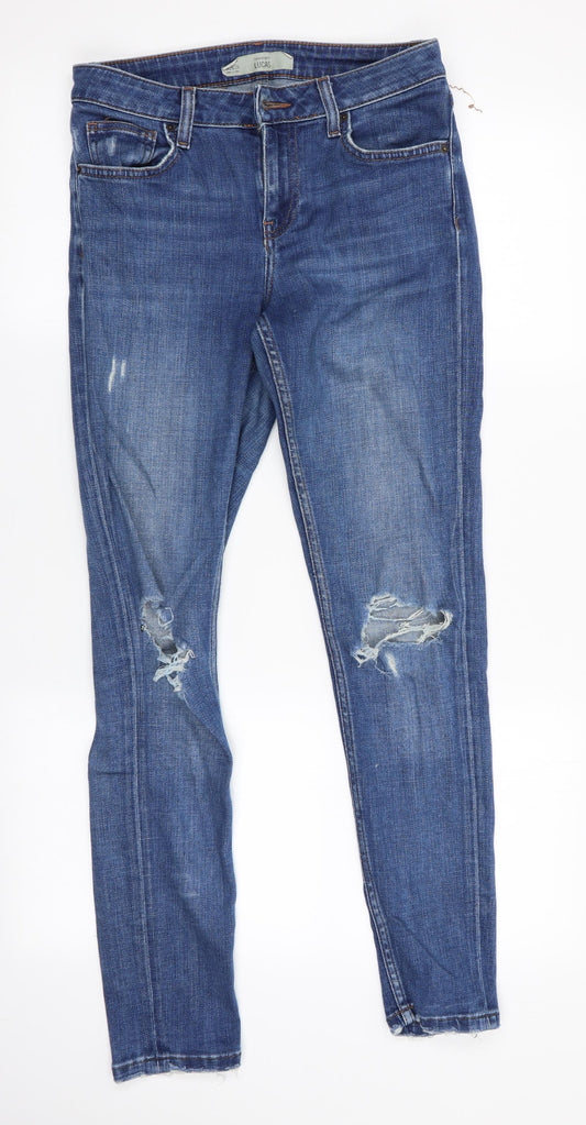 Topshop Mens Blue   Straight Jeans Size 26 in L30 in