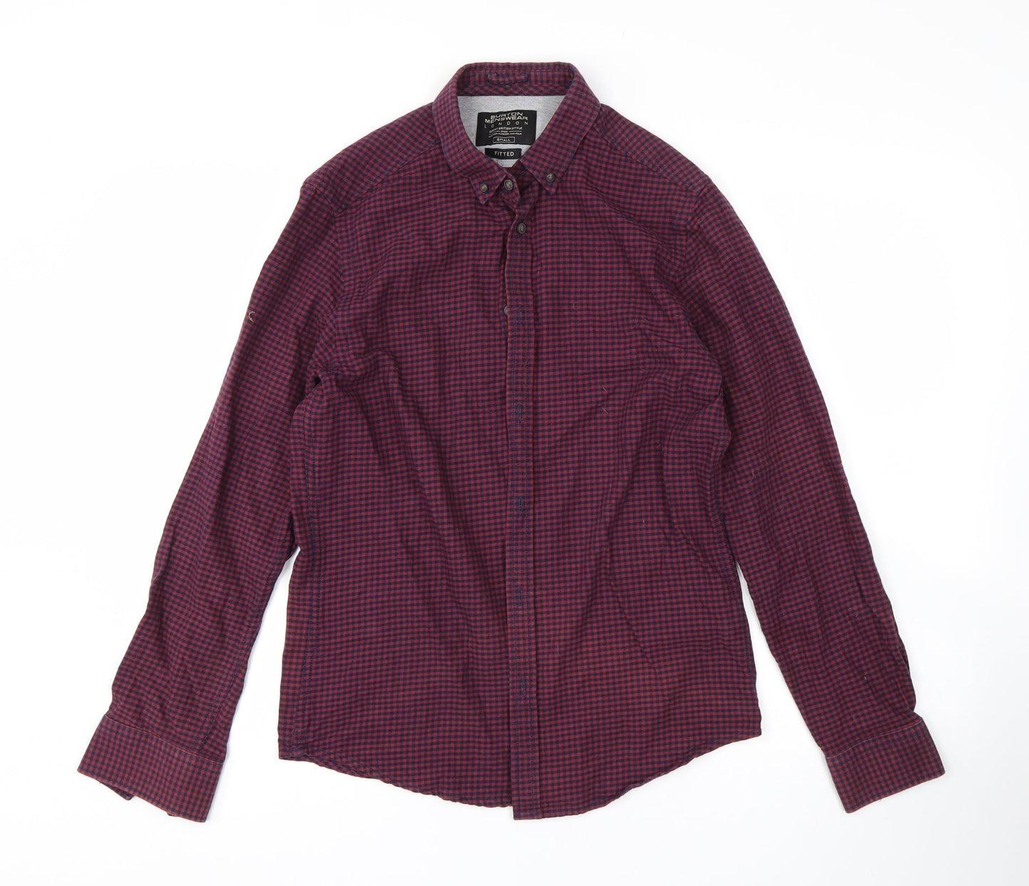 Burton Mens Multicoloured Check   Button-Up Size S