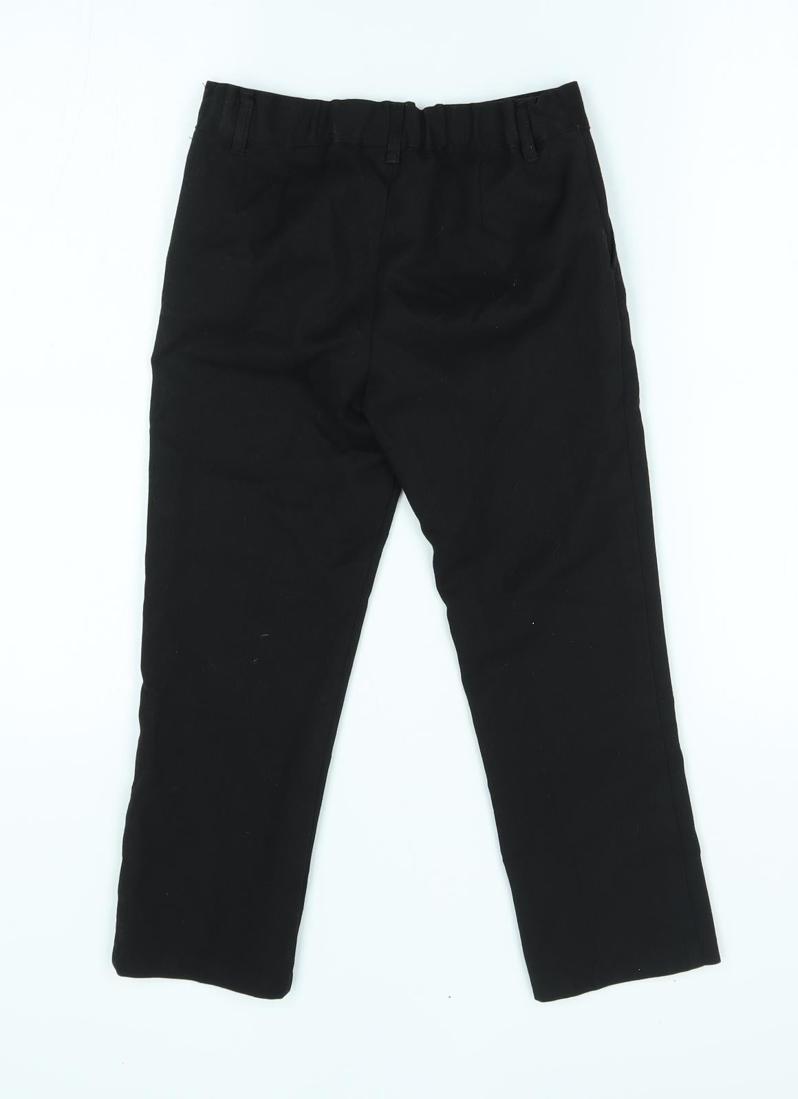 F&F Boys Black   Chino Trousers Size 5-6 Years