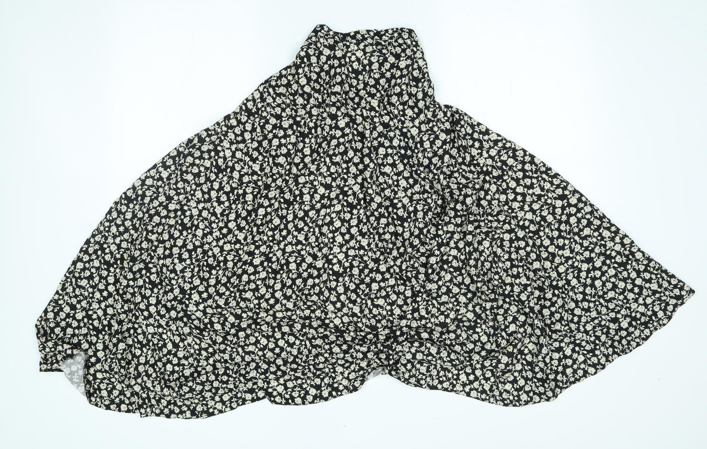 New Look Womens Black Floral  Cape Jumper Size 16