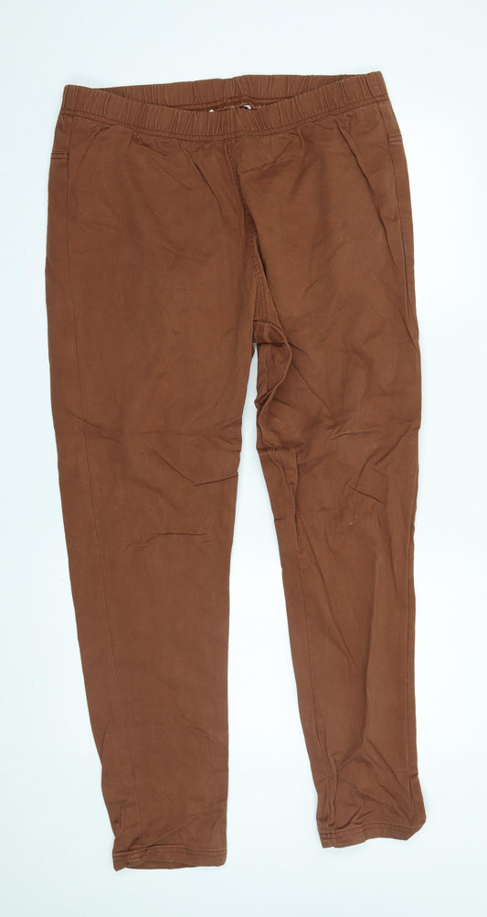 Preworn Womens Brown   Trousers  Size 18 L28 in