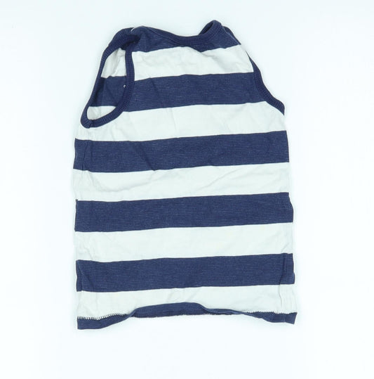 George Boys Blue Striped  Basic Tank Size 2-3 Years