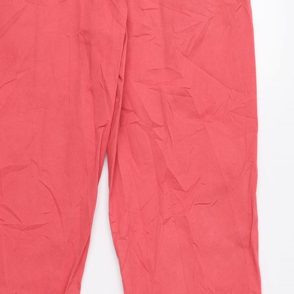 Carry Camel Womens Pink   Trousers  Size 12 L29 in