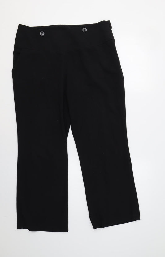 Dorothy Perkins Womens Black   Dress Pants Trousers Size 16 L28 in