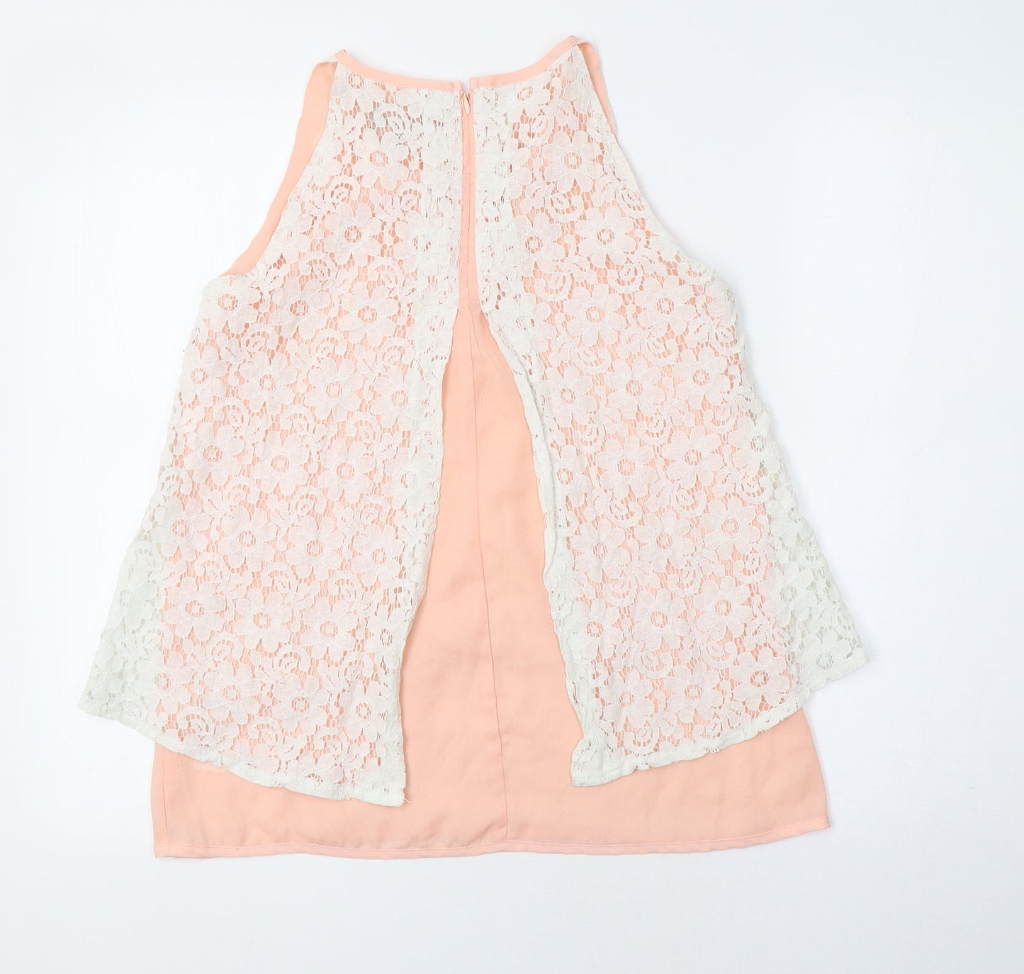 Apricot Womens Pink Floral  Basic Blouse Size 8