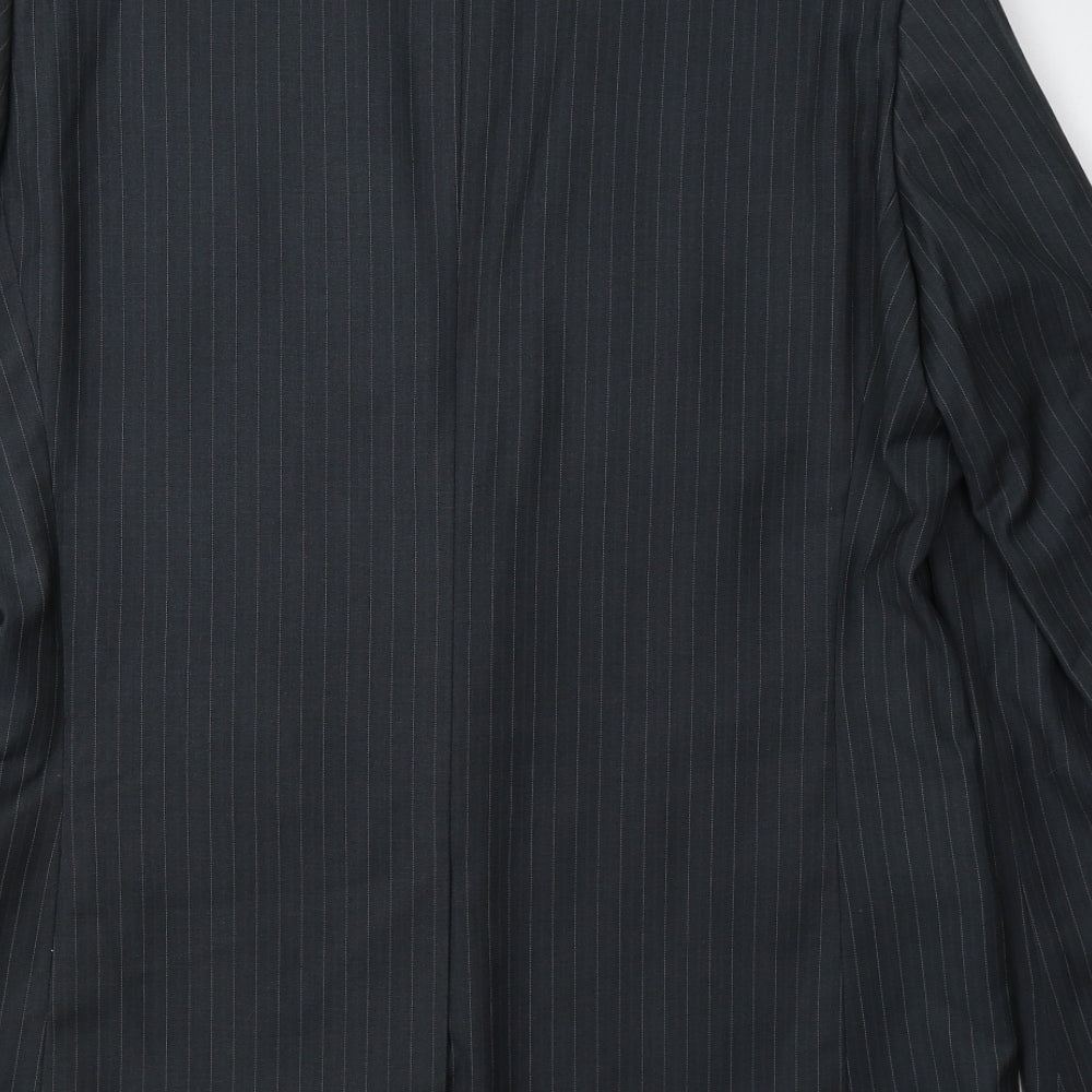 Butler And webb Mens Blue Striped  Jacket Blazer Size 40