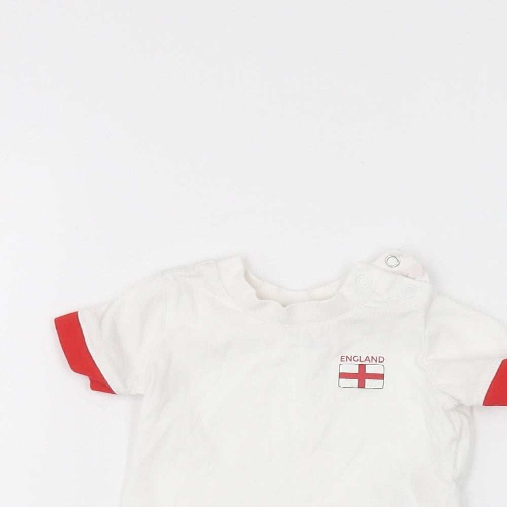 Primark Baby White   Basic T-Shirt Size 0-3 Months