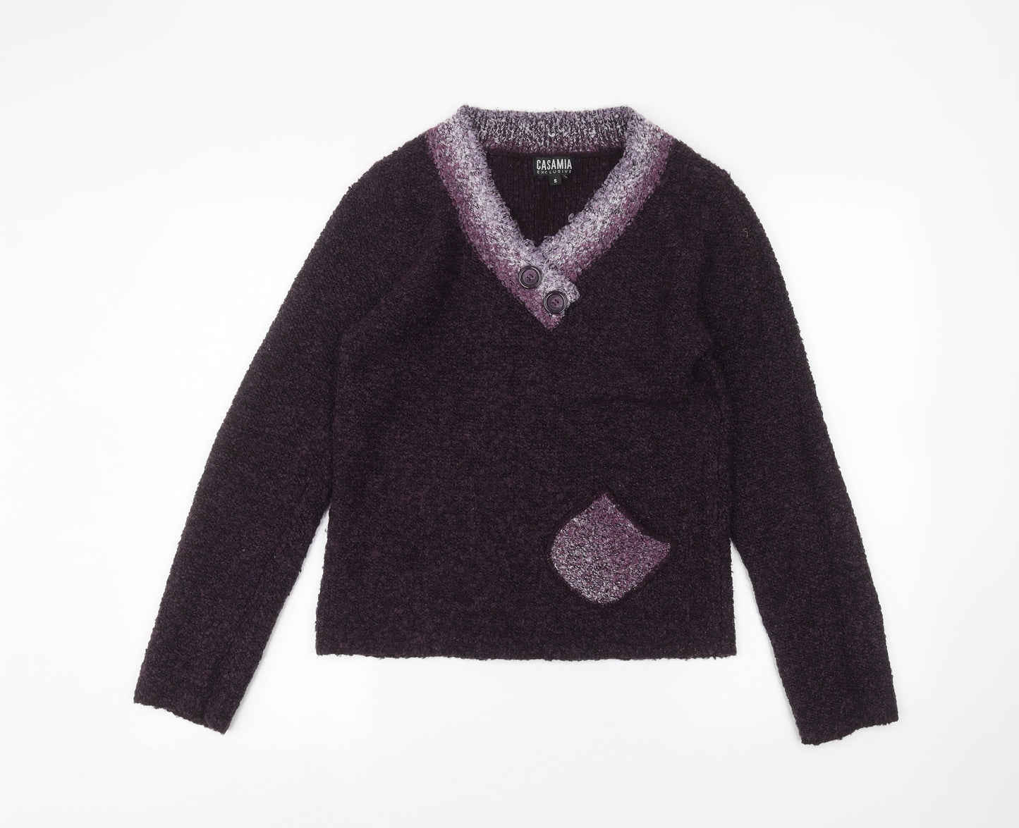 casamia Womens Purple   Pullover Jumper Size S