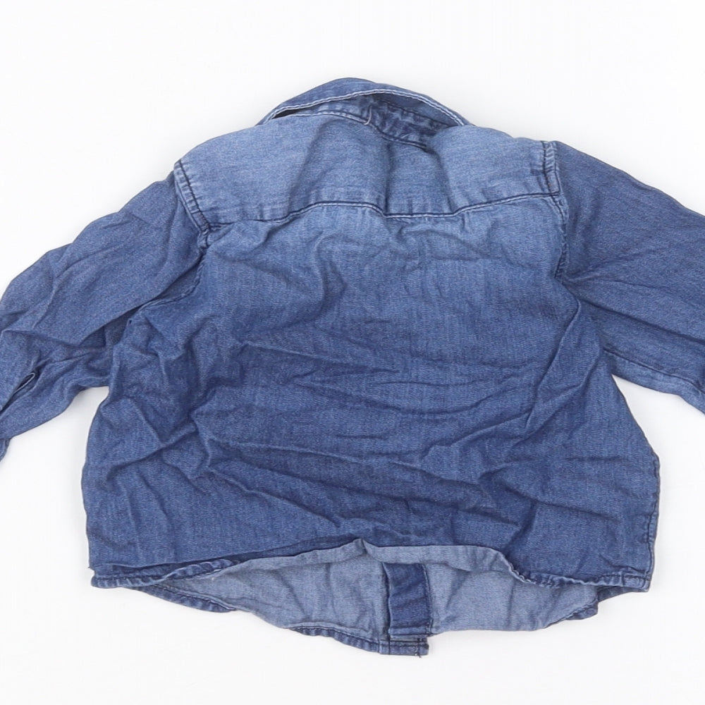 Matalan Baby Blue   Basic Button-Up Size 3-6 Months