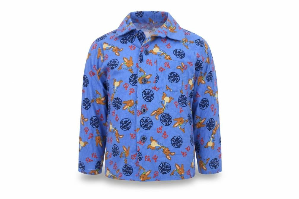 George Baby Blue   Basic Button-Up Size 12-18 Months  - peter rabbit