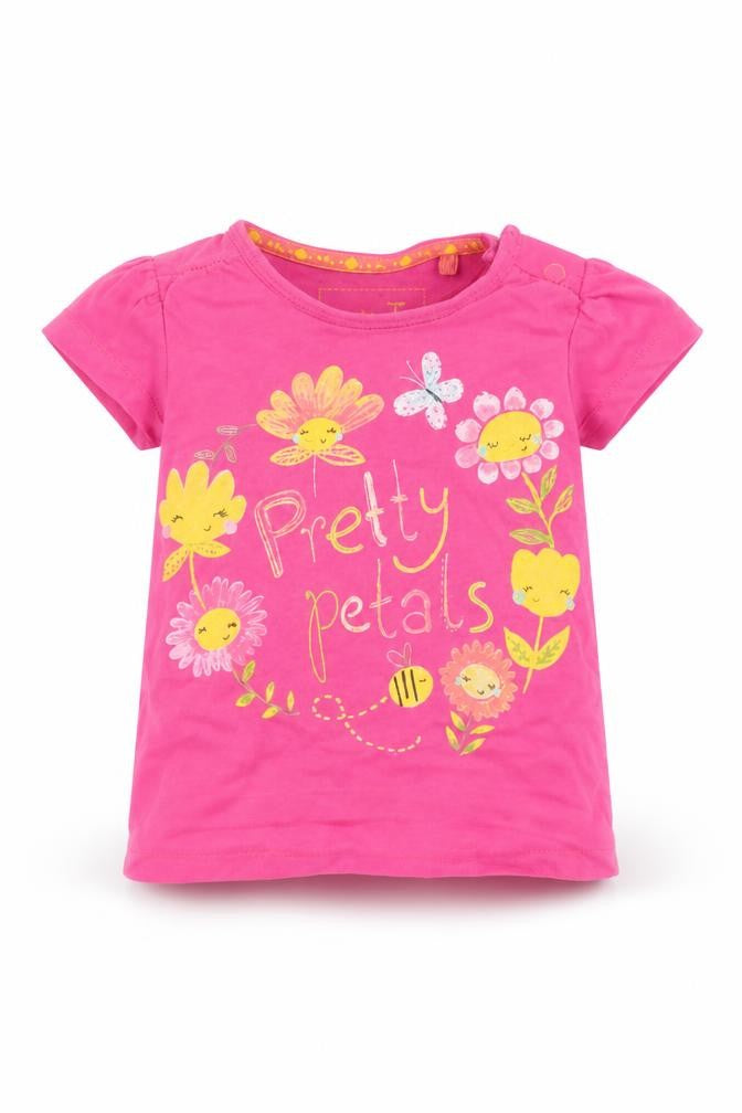 TU Girls Pink   Basic T-Shirt Size 3-6 Months