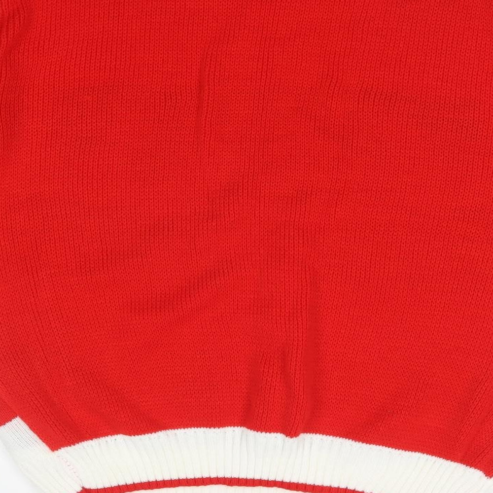 GAZELLE Womens Red   Pullover Sweatshirt Size M  - CHRISTMAS