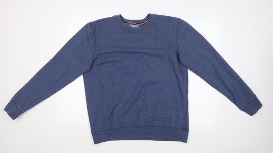 Nutmeg Mens Blue   Pullover Sweatshirt Size L