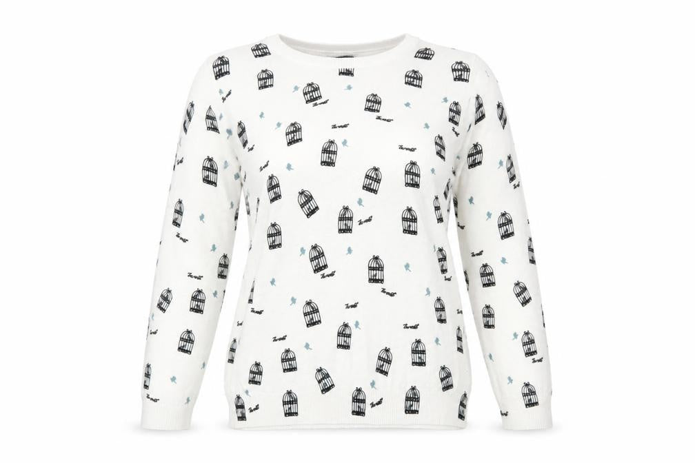 Marks and Spencer Womens White   Pullover Jumper Size 8