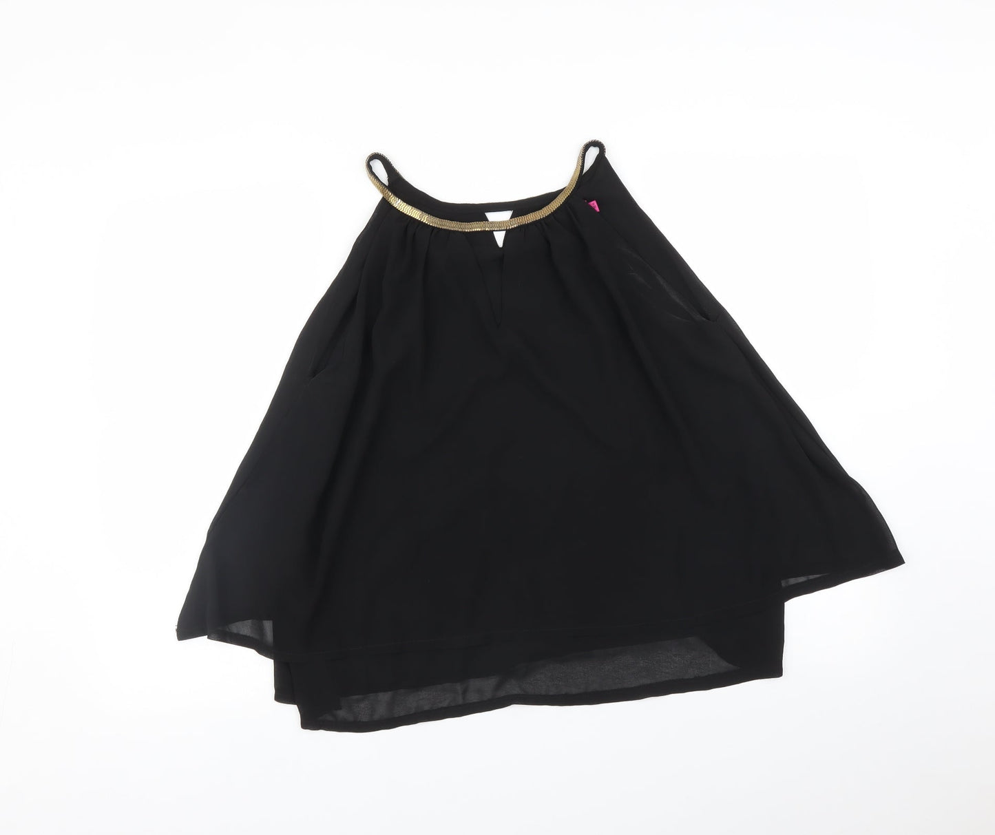 Boohoo Womens Black   Basic Blouse Size 10