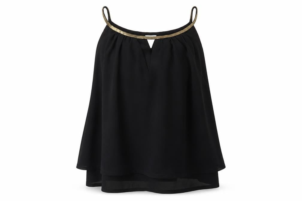 Boohoo Womens Black   Basic Blouse Size 10