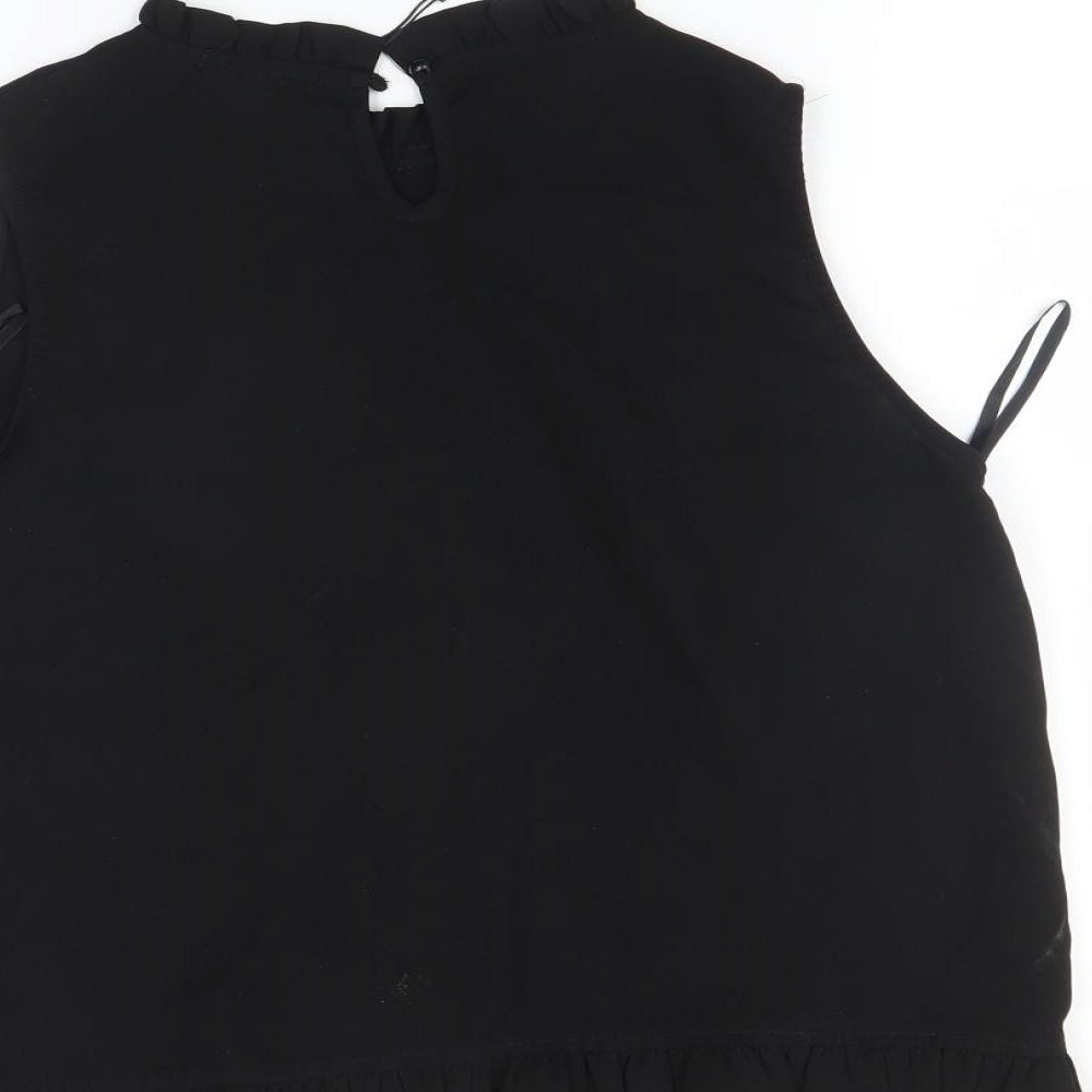 Boohoo Womens Black   Basic T-Shirt Size 8