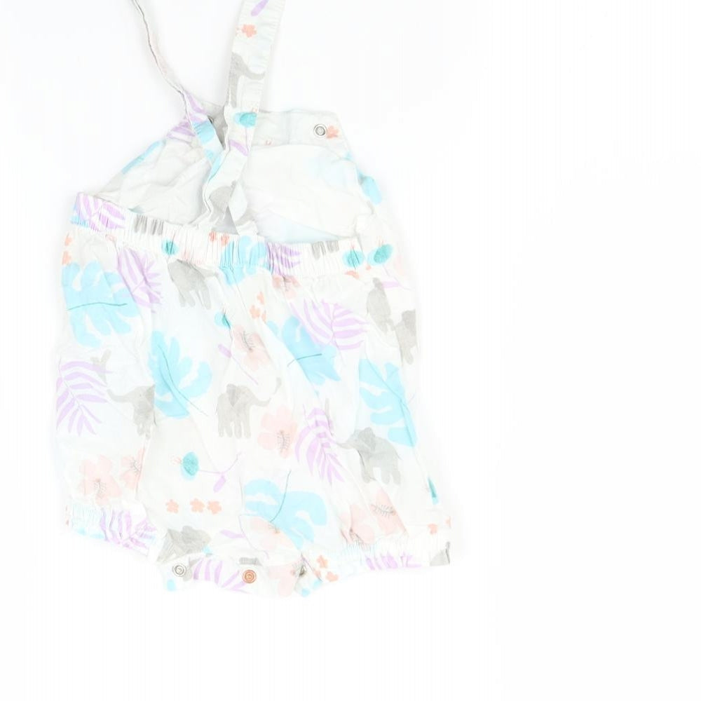 Marks and Spencer Baby Multicoloured   Romper One-Piece Size 0-3 Months  - Leaf print