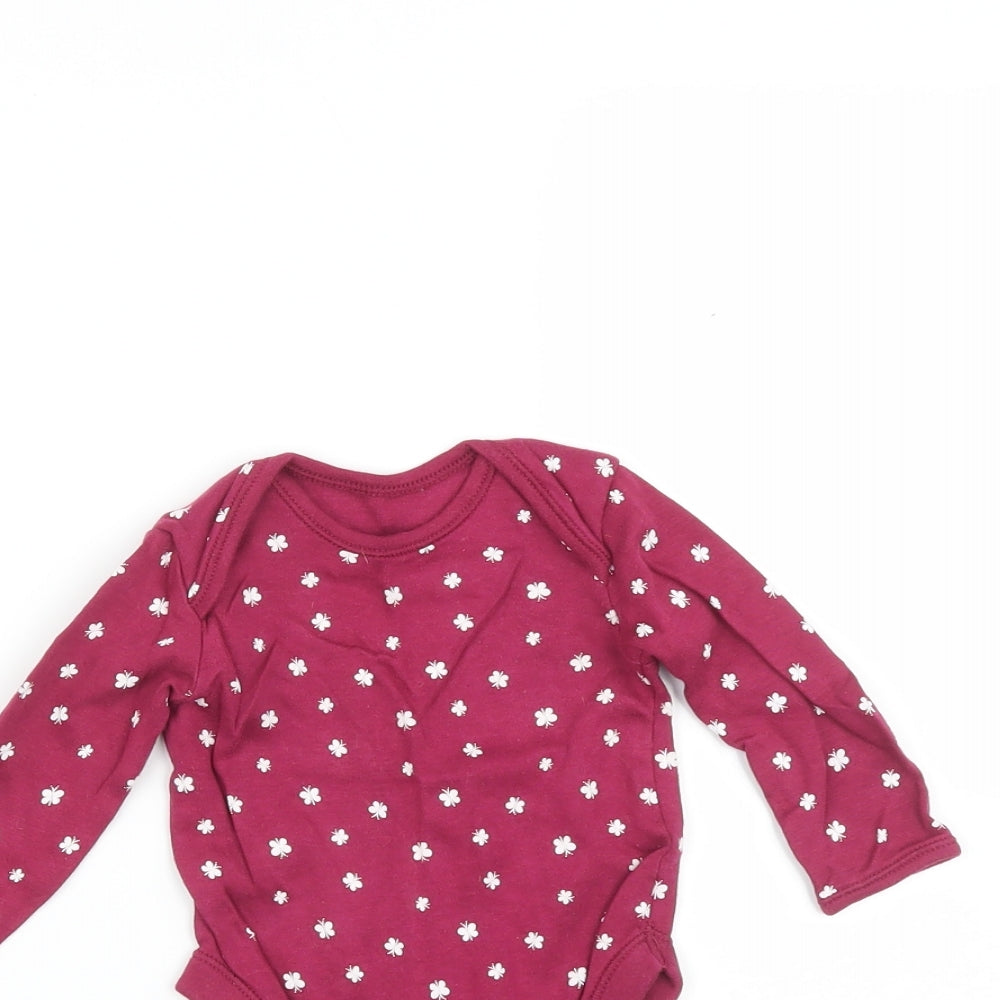 George Baby Purple   Babygrow One-Piece Size 3-6 Months  - Butterfly print