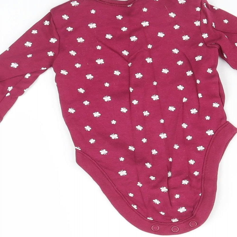 George Baby Purple   Babygrow One-Piece Size 3-6 Months  - Butterfly print