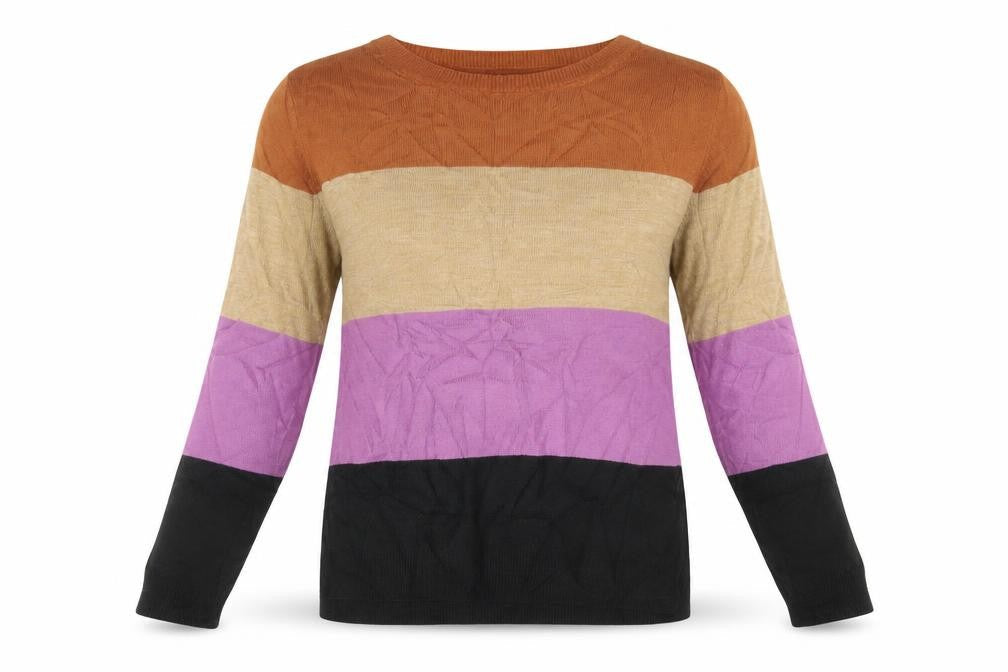 Marks and Spencer Womens Multicoloured Striped  Pullover Jumper Size 10