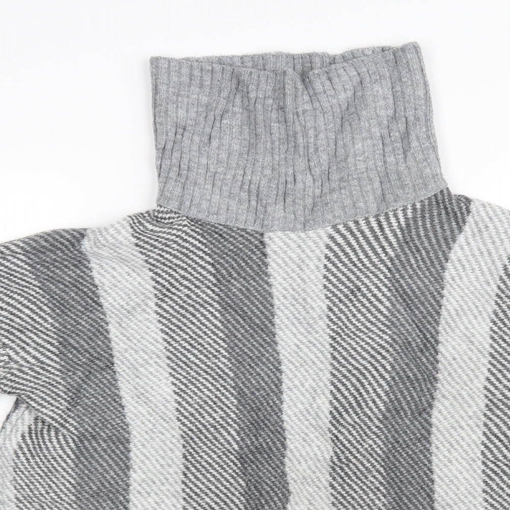 Papaya Womens Grey Striped  Pullover Jumper Size M