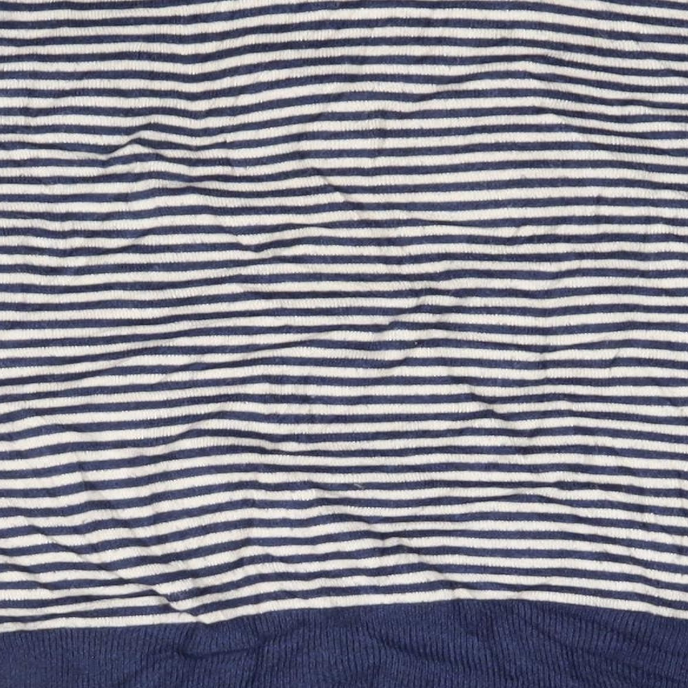 Debenhams Womens Blue Striped  Pullover Jumper Size 10