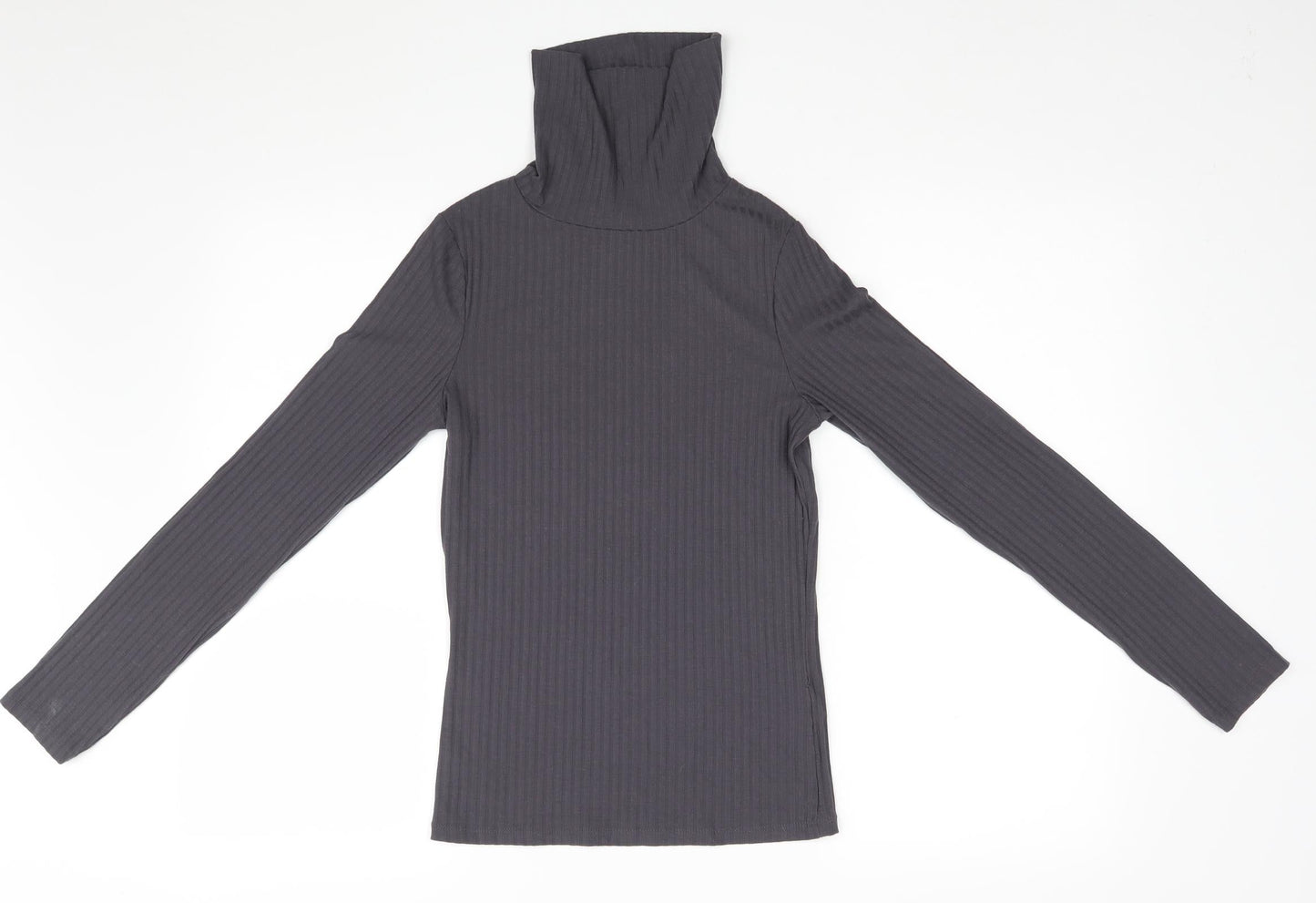 New Look Womens Grey Striped  Pullover Jumper Size 10