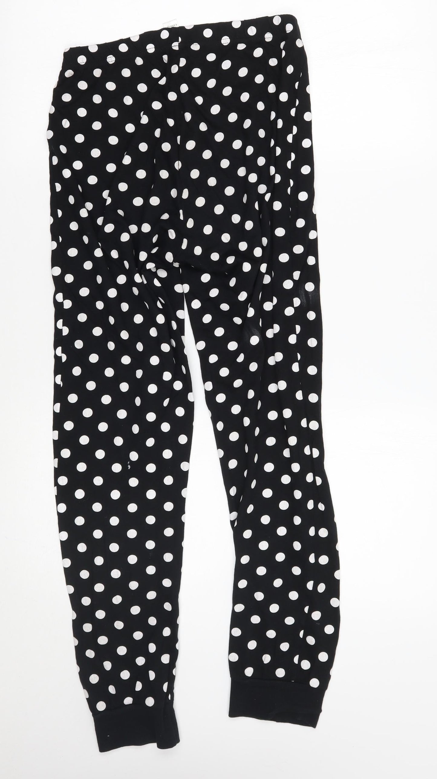 George Womens Black Polka Dot  Sweatpants Trousers Size 8 L26 in