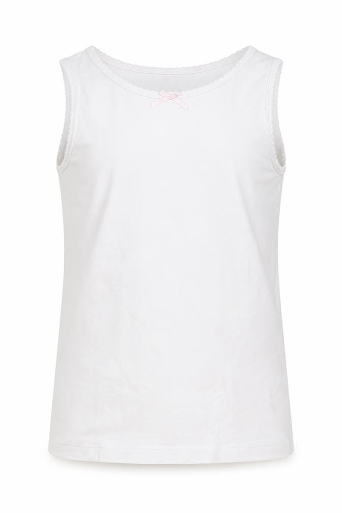 H&M Girls White   Basic Tank Size 7-8 Years