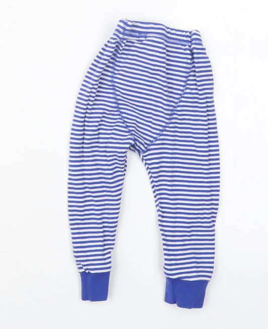 NEXT Boys Blue Striped  Capri Trousers Size 12-18 Months
