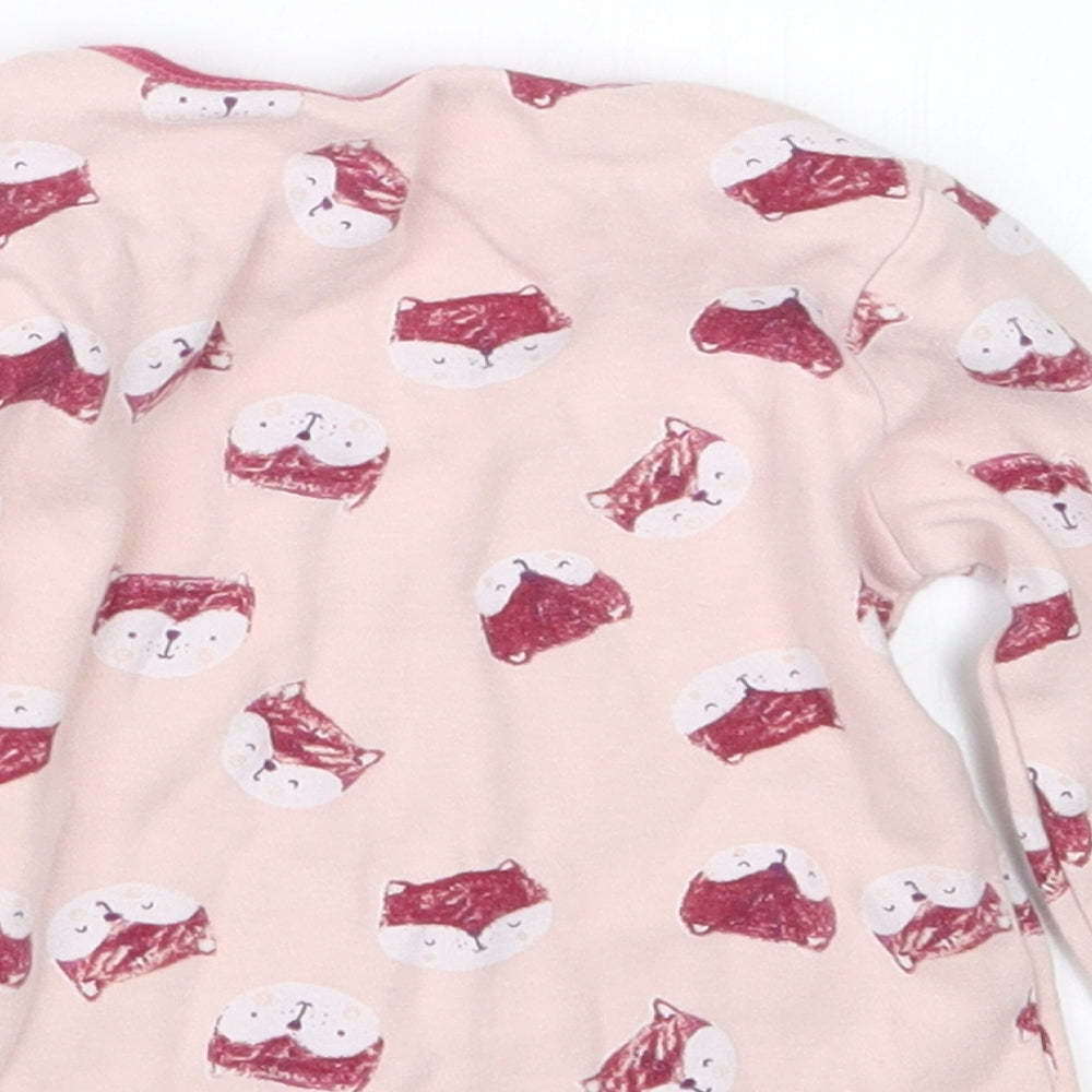 Nutmeg Girls Pink Geometric  Basic T-Shirt Size 18-24 Months
