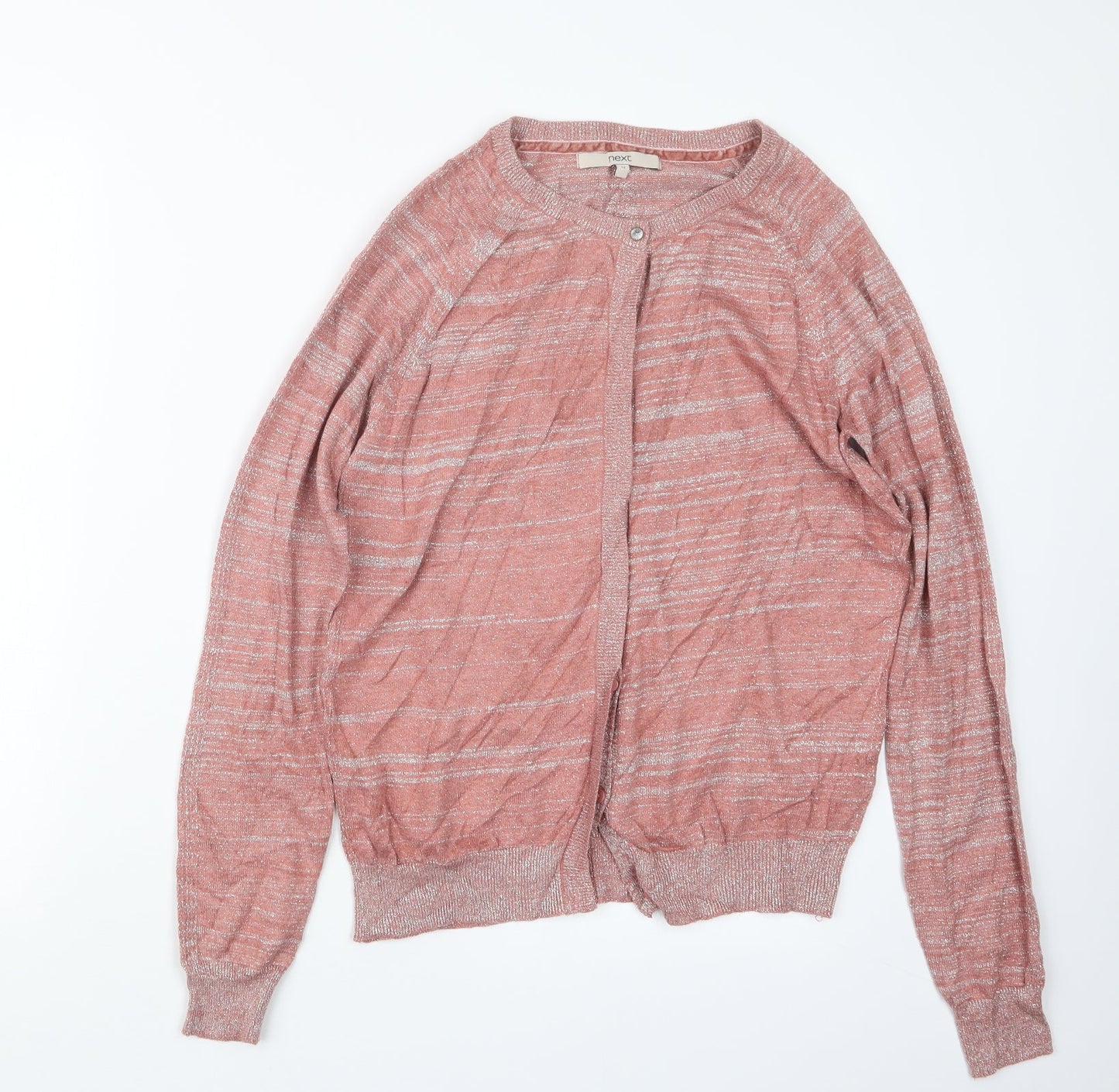 NEXT Womens Pink  Knit Cardigan Jumper Size 12