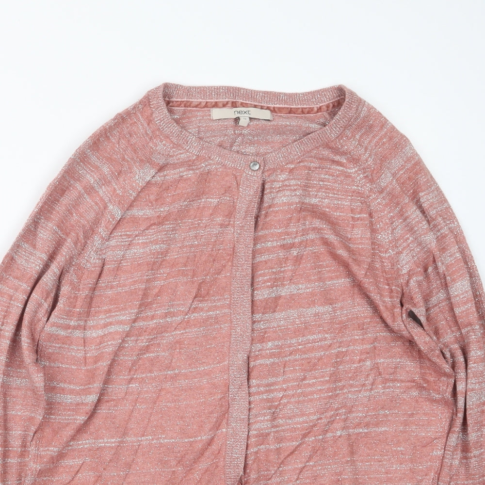 NEXT Womens Pink  Knit Cardigan Jumper Size 12