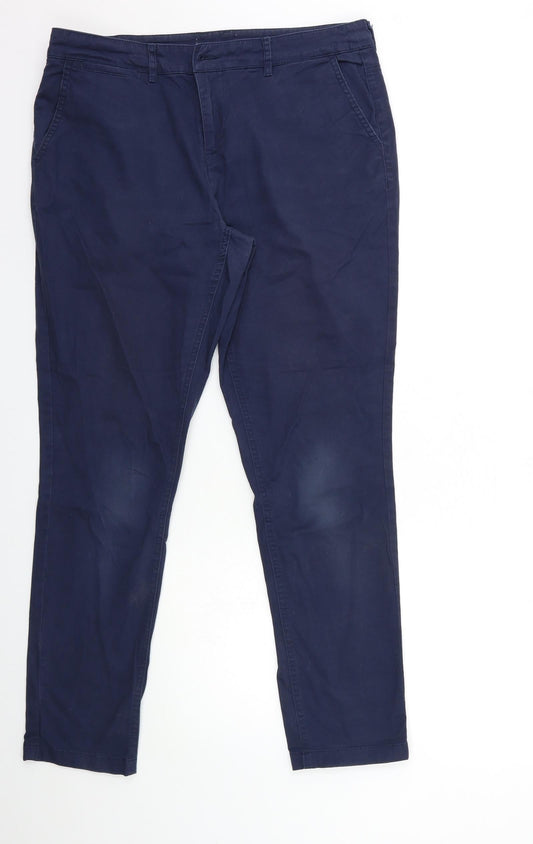 Preworn Womens Blue   Chino Trousers Size 34 in L30 in