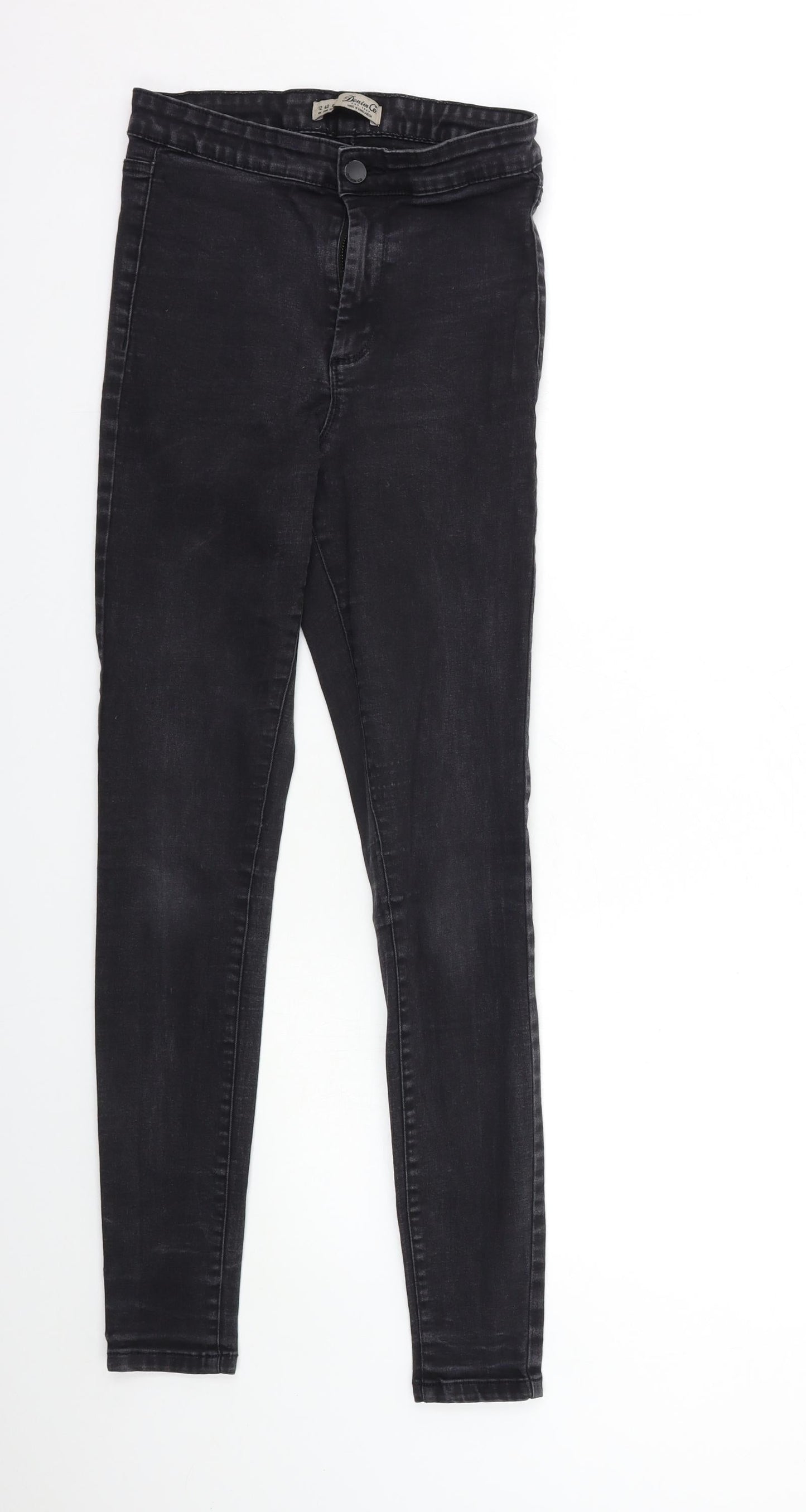 Denim & Co. Womens Grey  Denim Skinny Jeans Size 12 L29 in