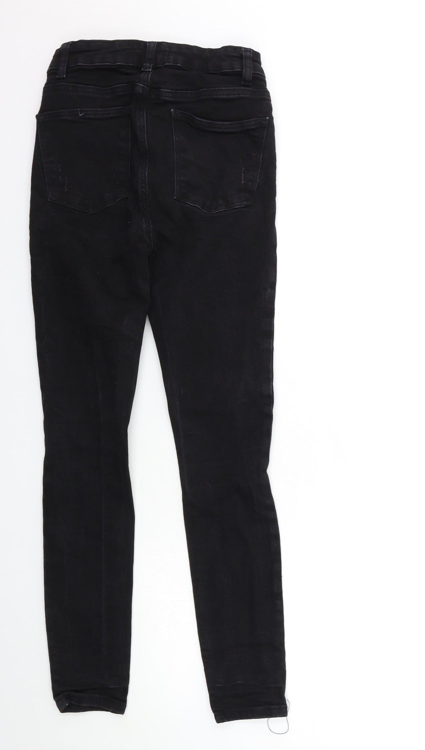 Denim & Co. Womens Black  Denim Skinny Jeans Size 10 L27 in