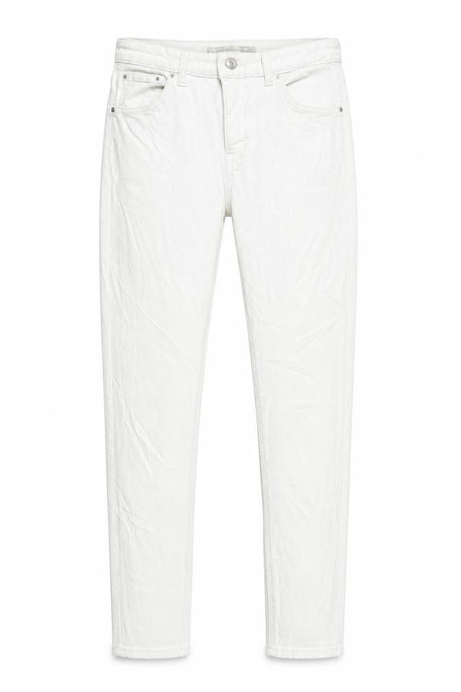 Topshop Womens White  Denim Skinny Jeans Size 30 in L32 in