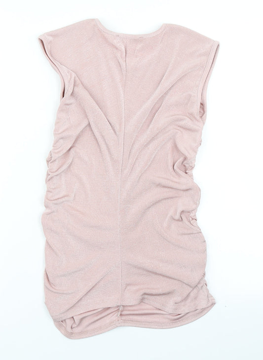 V By Very Womens Pink   Basic T-Shirt Size 12