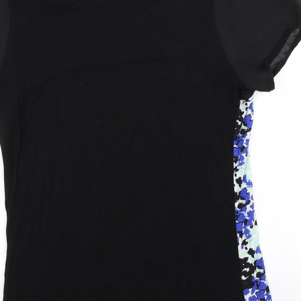 Originals Womens Blue Floral  Basic T-Shirt Size 10
