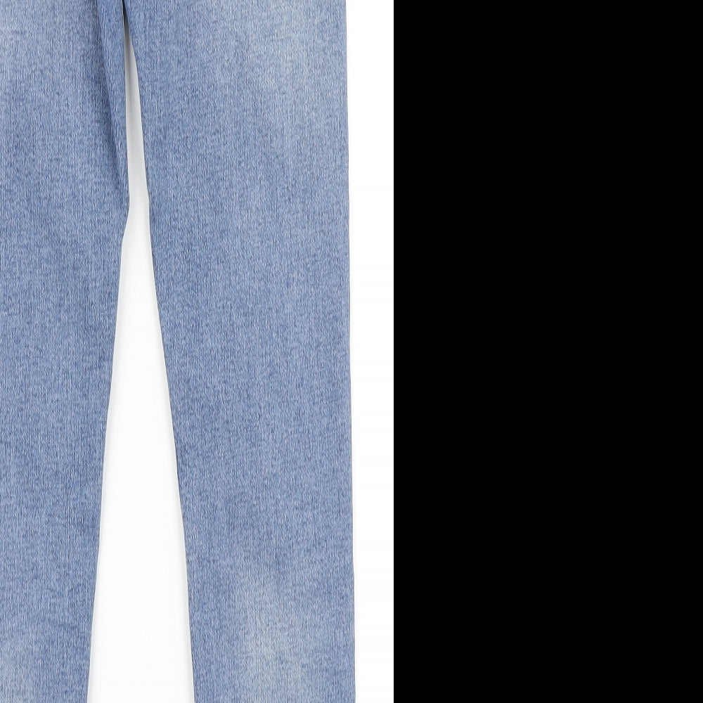 Topshop Womens Blue  Denim Skinny Jeans Size 25 in L30 in
