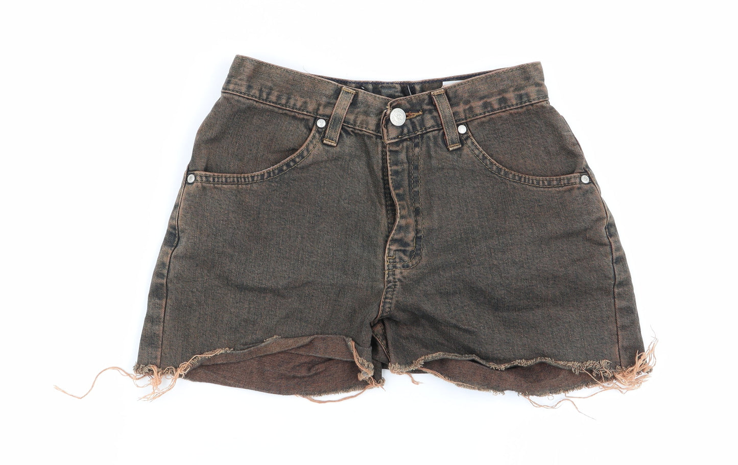 Zero London Womens Multicoloured  Denim Hot Pants Shorts Size 26 in