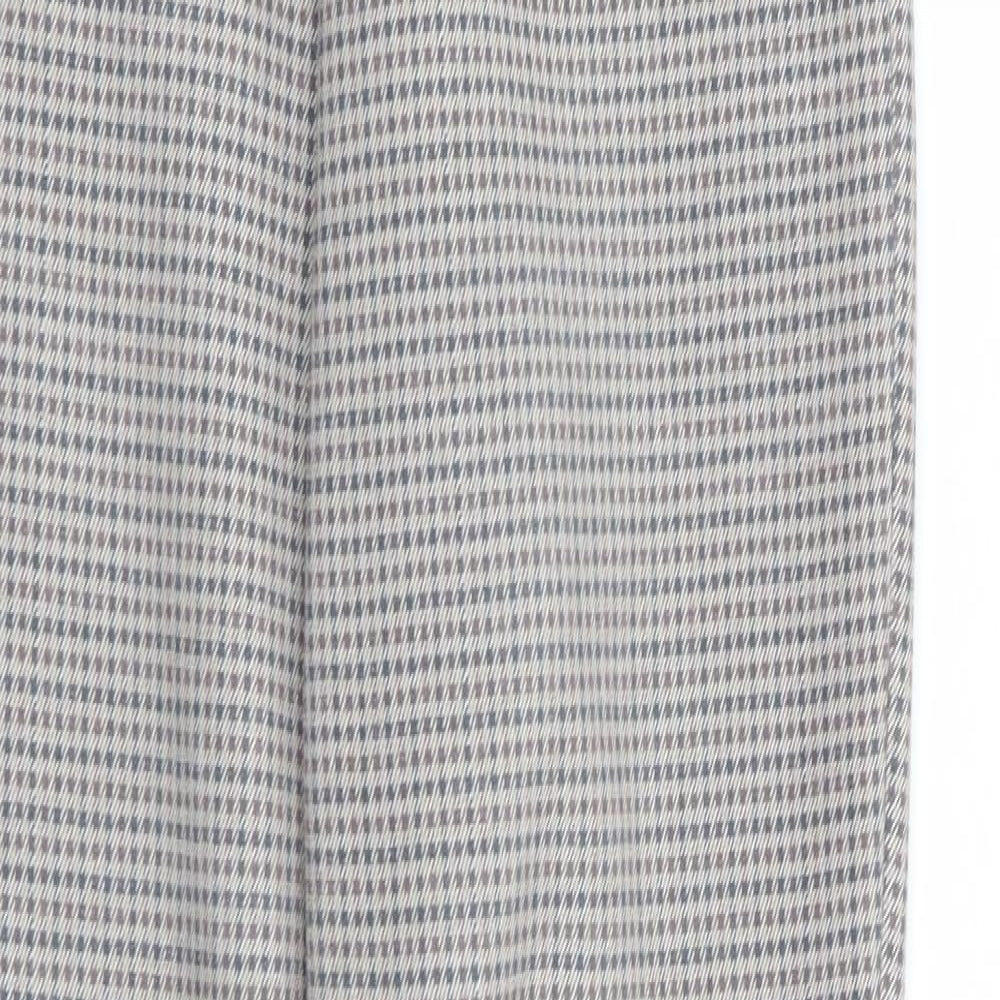 Zara Womens Multicoloured Check  Trousers  Size 6 L26 in - Stretch waistband