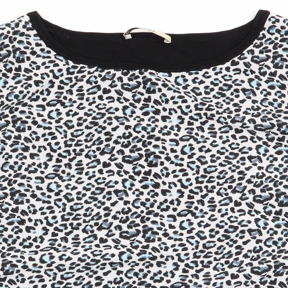 Oasis Womens Multicoloured Animal Print  Pullover Jumper Size L