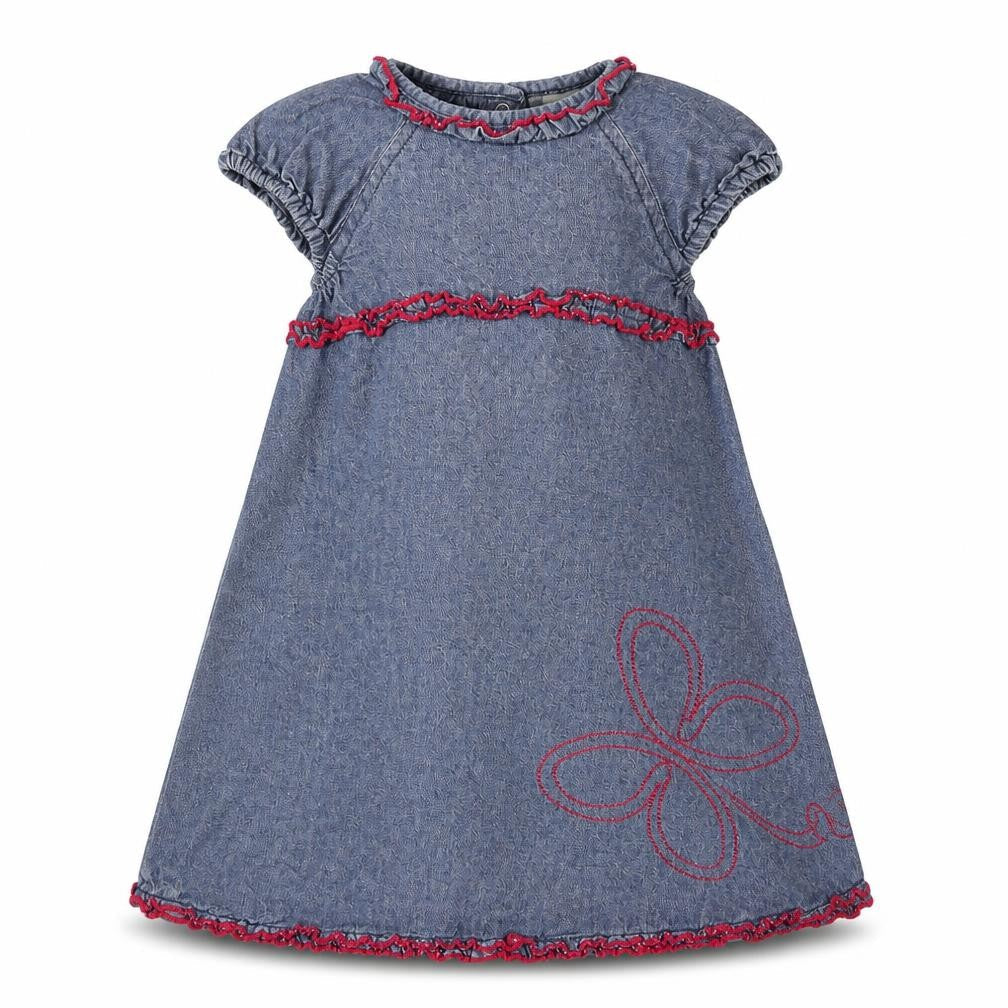 Vertbaudet Girls Blue   Fit & Flare  Size 2-3 Years