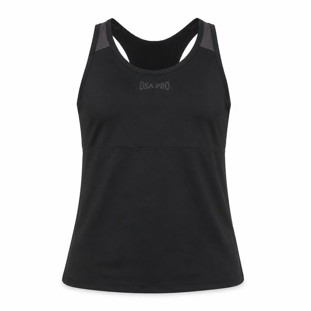 USA Pro Girls Black   Basic Tank Size 13 Years